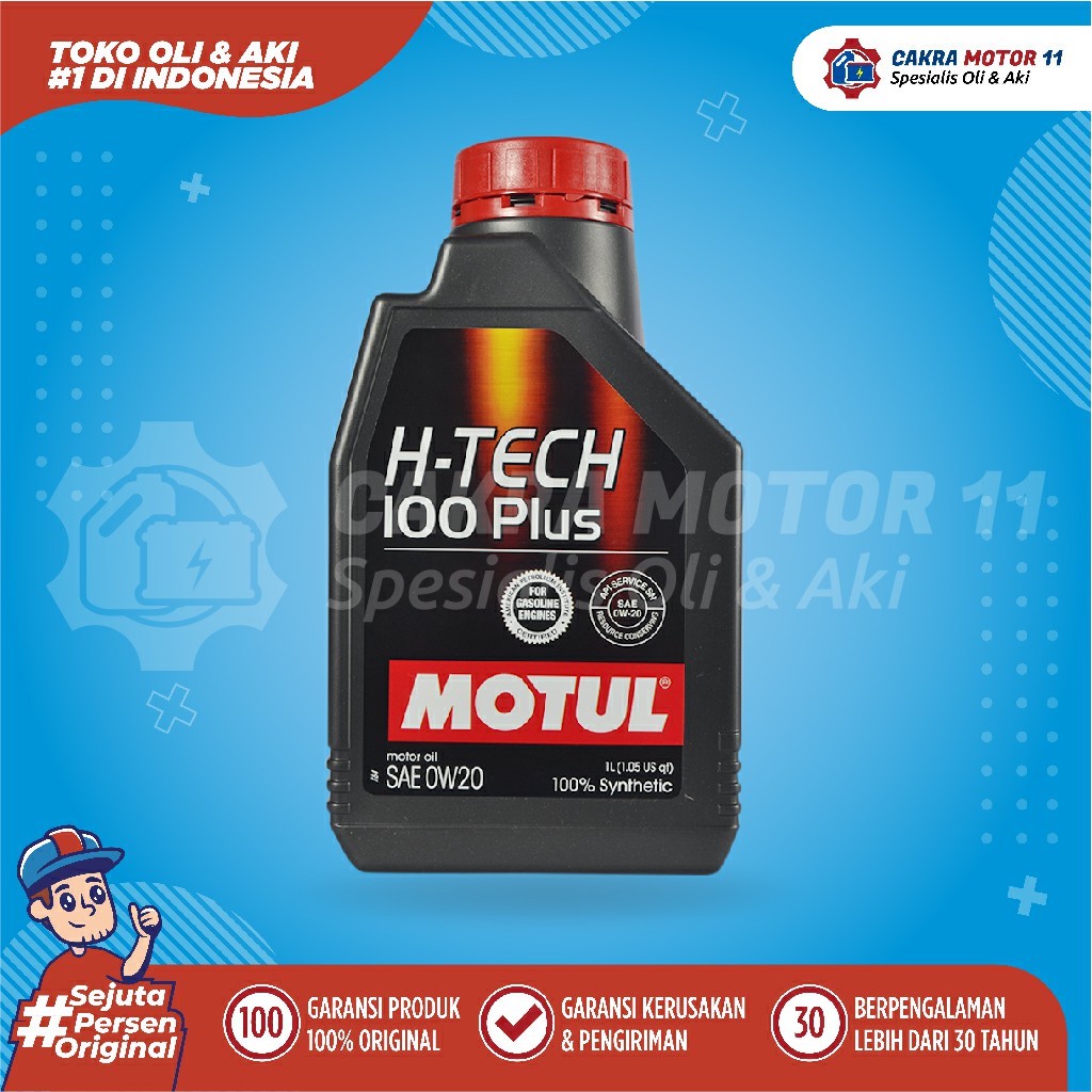 Jual Motul H Tech Plus W Lt Mobil Original Untuk Segala Merek