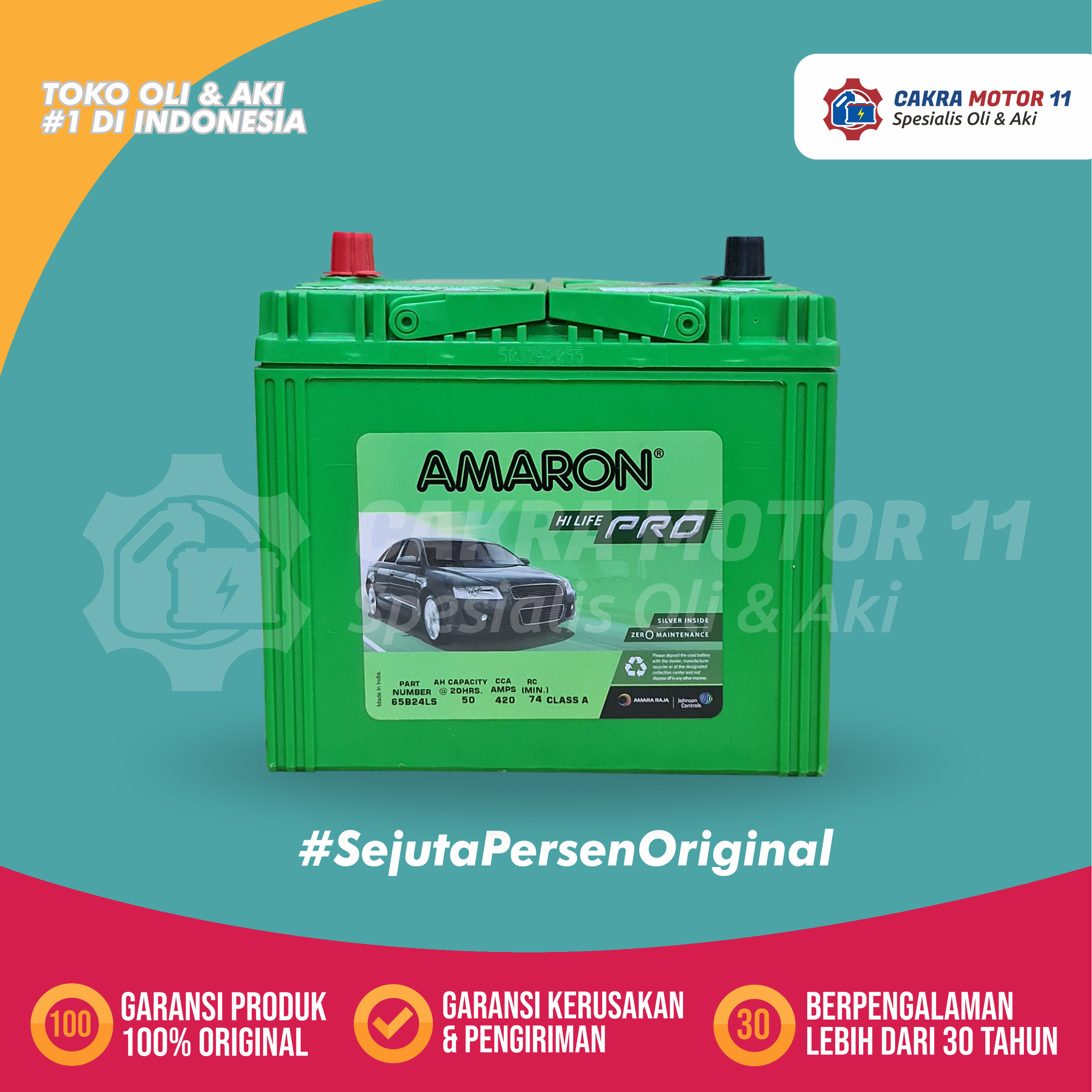 Aki Mobil Amaron Pro NS60LS