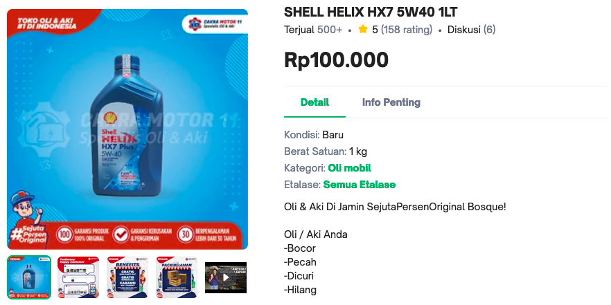 oli shell helix hx7