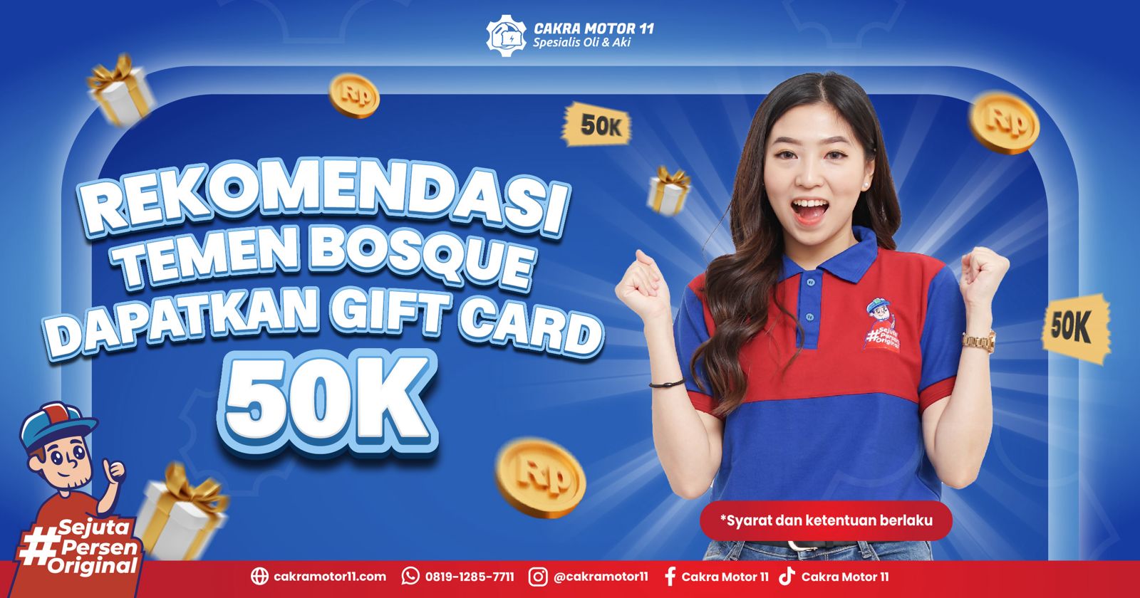 promo referral cakra motor 11