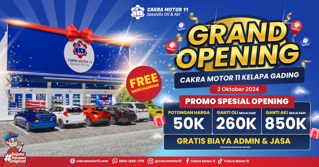 grand opening cabang baru cakra motor BSD dan kelapa gading