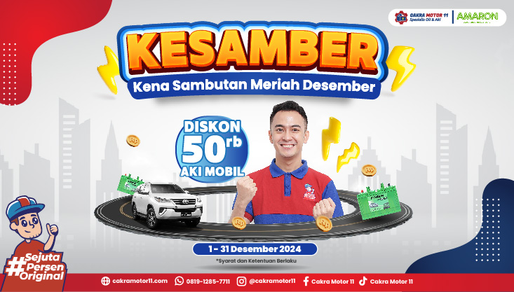 Promo Aki Mobil Kesamber Cakra Motor 11