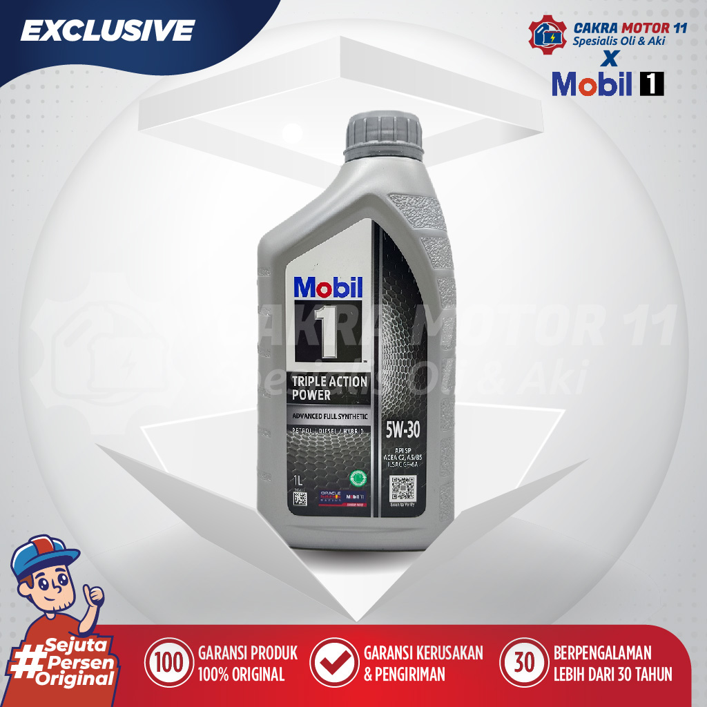 Jual MOBIL 1 TRIPLE ACTION POWER 5W30 1LT Mobil Original Untuk Segala jual-mobil-1-triple-action-power-5w30-1lt-mobil-original-untuk-segala