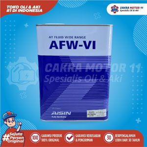AISIN ATF WIDE RANGE AFW-VI FULLY SYNTHETIC 4LT