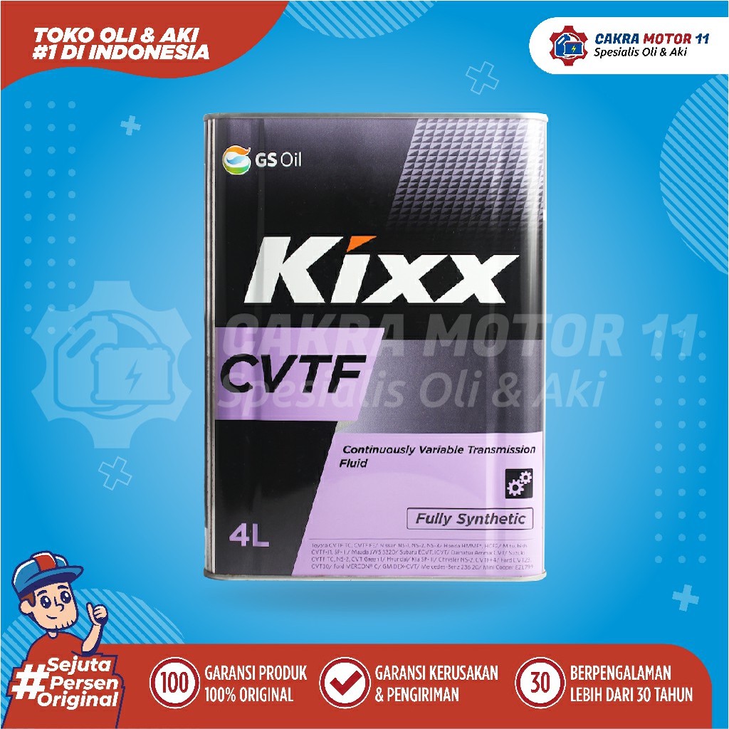 KIXX CVTF CONTINUOSLY VARIABLE TRANSMISSION FLUID 4LT