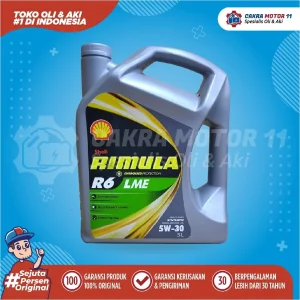 SHELL RIMULA DIESEL R6 SYNTHETIC 5W30 5LT