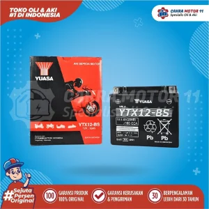 YUASA MOTOR YTX 12 BS LOKAL