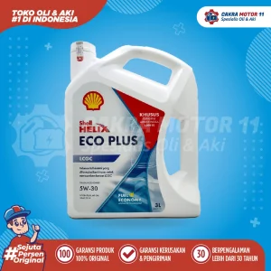 SHELL HELIX ECO PLUS 5W30 SN PLUS 3LT